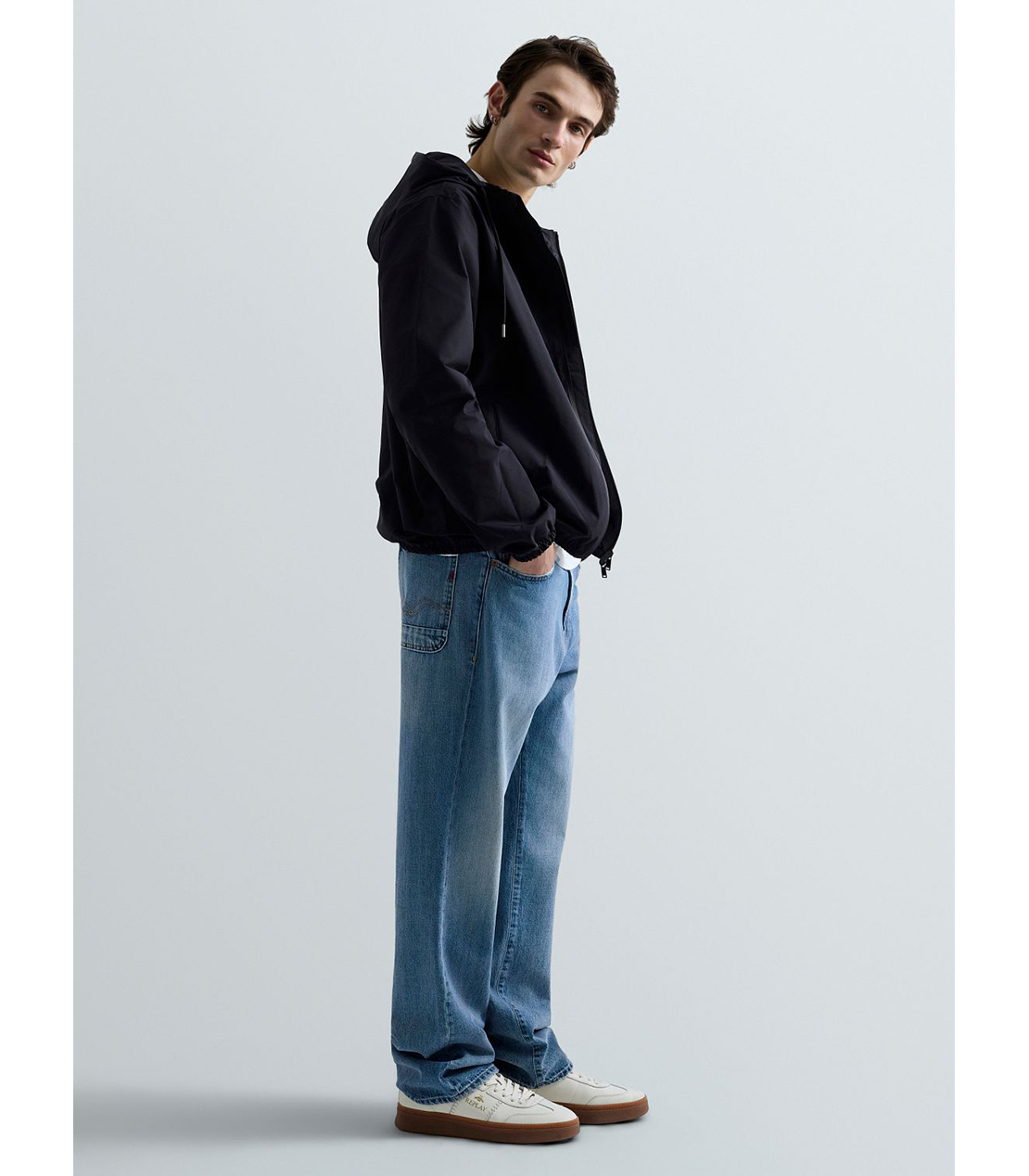 ルーズフィットDEEWEY インディゴデニム 詳細画像 ライトブルー 4